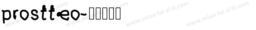 prostteo字体转换