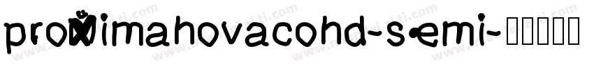 proximanovacond-semi字体转换