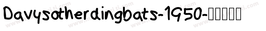 Davysotherdingbats-1G50字体转换
