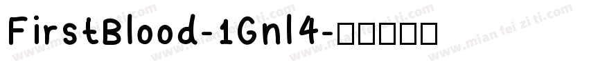 FirstBlood-1Gnl4字体转换