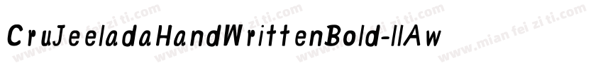 CruJeeladaHandWrittenBold-llAw字体转换