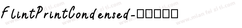 FlintPrintCondensed字体转换