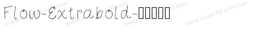 Flow-Extrabold字体转换