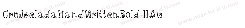 CruJeeladaHandWrittenBold-llAw字体转换
