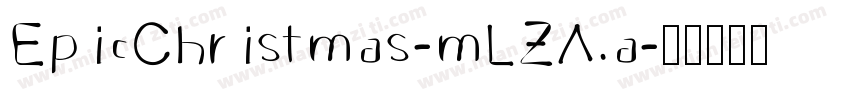 EpicChristmas-mLZAa字体转换
