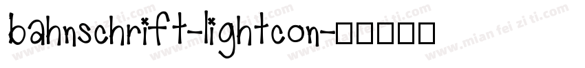 bahnschrift-lightcon字体转换