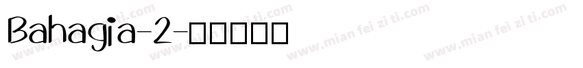 Bahagia-2字体转换