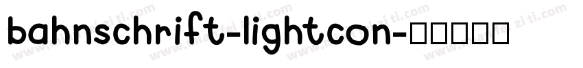 bahnschrift-lightcon字体转换