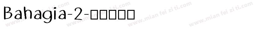 Bahagia-2字体转换