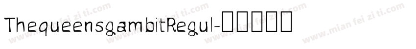 ThequeensgambitRegul字体转换