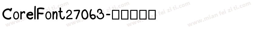 CorelFont27063字体转换