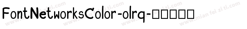 FontNetworksColor-olrq字体转换