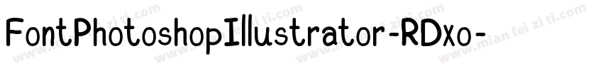 FontPhotoshopIllustrator-RDxo字体转换