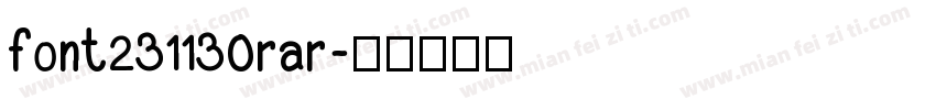 font231130rar字体转换