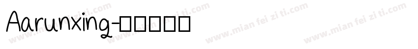 Aarunxing字体转换