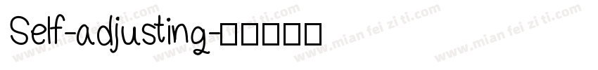Self-adjusting字体转换