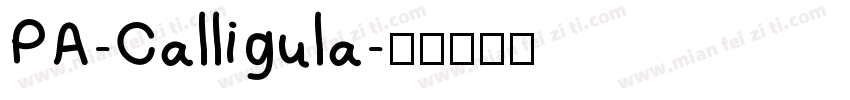 PA-Calligula字体转换
