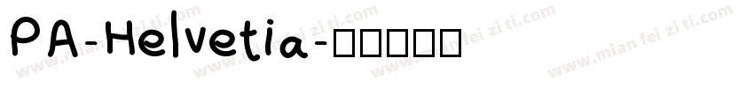 PA-Helvetia字体转换