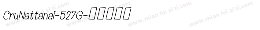 CruNattanai-527G字体转换