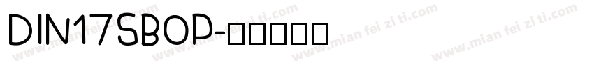 DIN17SBOP字体转换