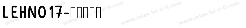 LEHN017字体转换