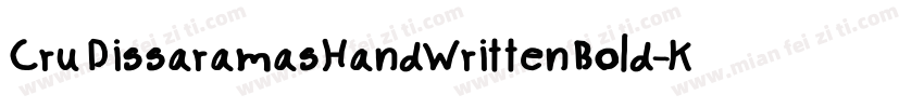 CruDissaramasHandWrittenBold-Kyle字体转换