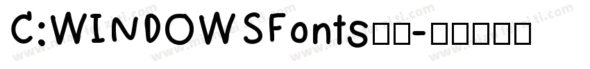 C:WINDOWSFonts字体字体转换