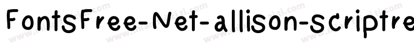 FontsFree-Net-allison-scriptregular字体转换