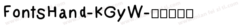 FontsHand-KGyW字体转换