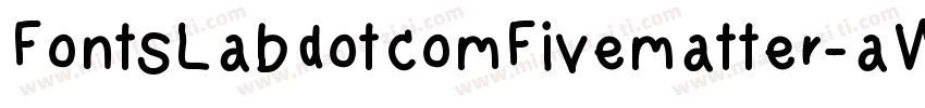FontsLabdotcomFivematter-aWqa字体转换