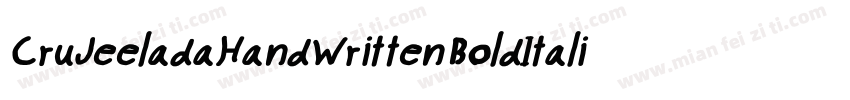 CruJeeladaHandWrittenBoldItalic-n1VO字体转换
