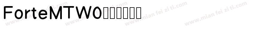 ForteMTW0字体转换