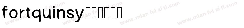 fortquinsy字体转换