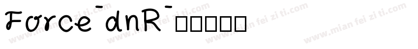 Force-dnR字体转换