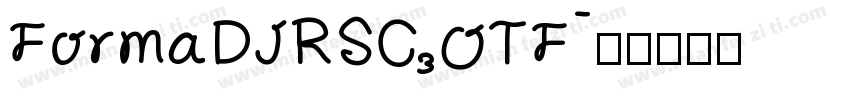 FormaDJRSC_OTF字体转换