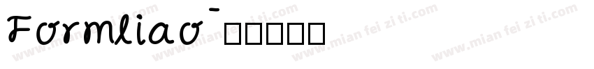 Formliao字体转换