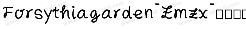 Forsythiagarden-Zmzx字体转换