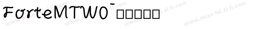 ForteMTW0字体转换
