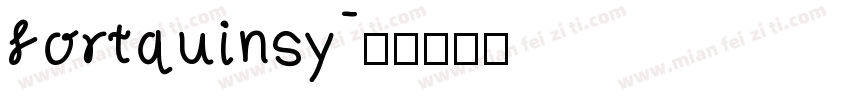 fortquinsy字体转换