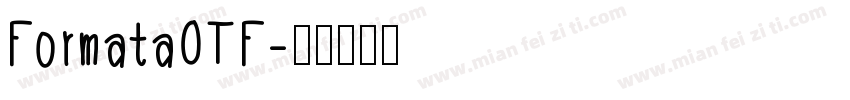 FormataOTF字体转换