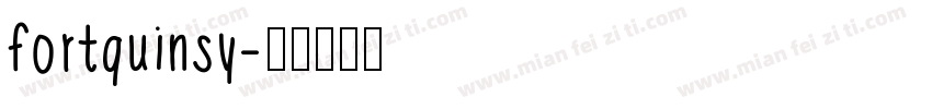 fortquinsy字体转换