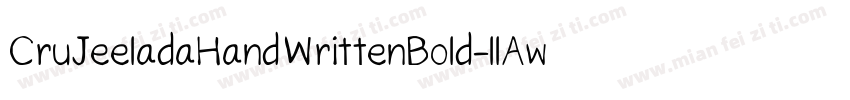 CruJeeladaHandWrittenBold-llAw字体转换