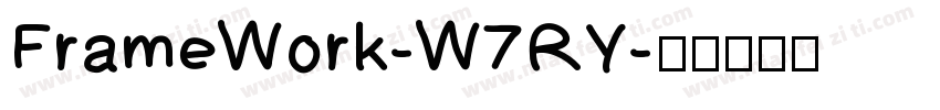 FrameWork-W7RY字体转换