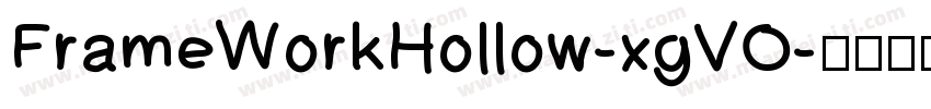 FrameWorkHollow-xgVO字体转换