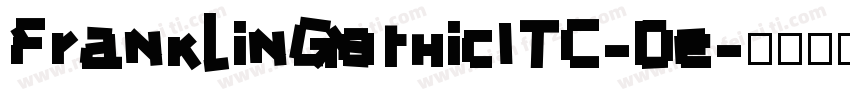 FranklinGothicITC-De字体转换