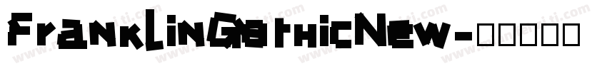 FranklinGothicNew字体转换
