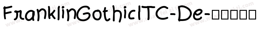 FranklinGothicITC-De字体转换