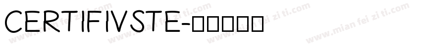 CERTIFIVSTE字体转换