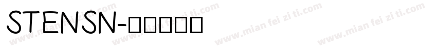 STENSN字体转换