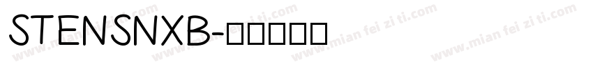 STENSNXB字体转换